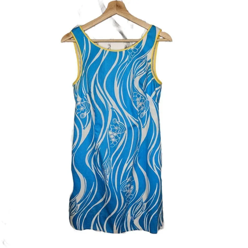 LILLY PULITZER Delia Shift Dress Resort White Joe Fish - Picture 1 of 10